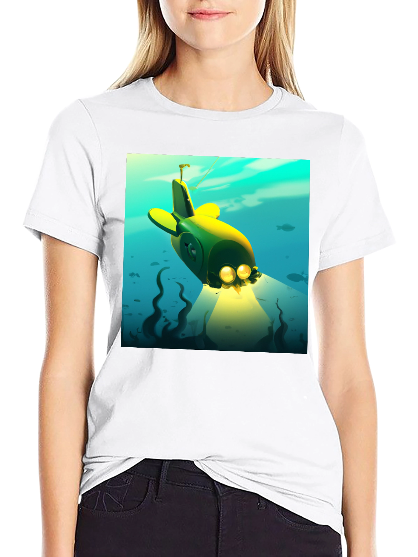 Cartoon Submarine Graphic Tee