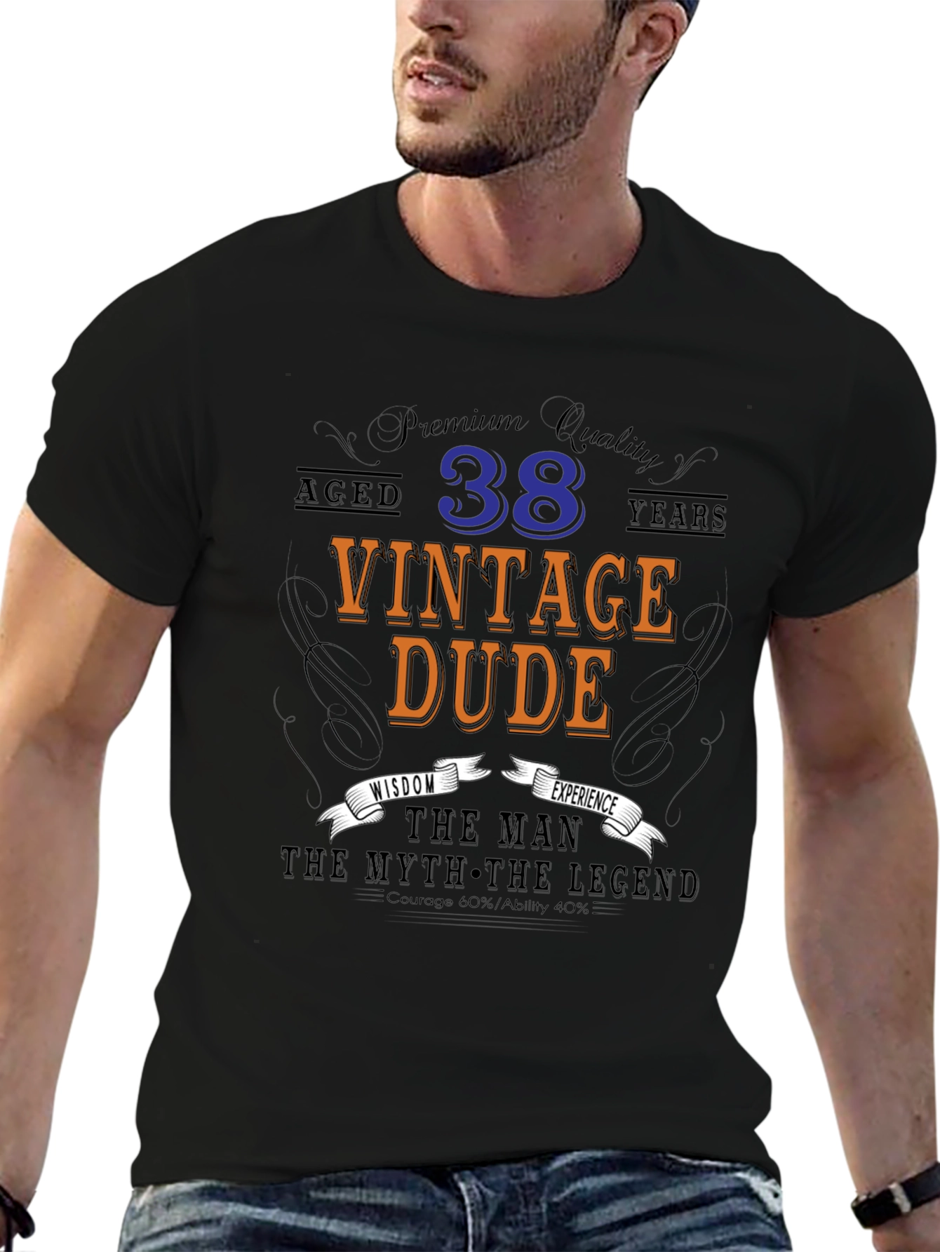 Vintage Dude 38th Birthday T-Shirt