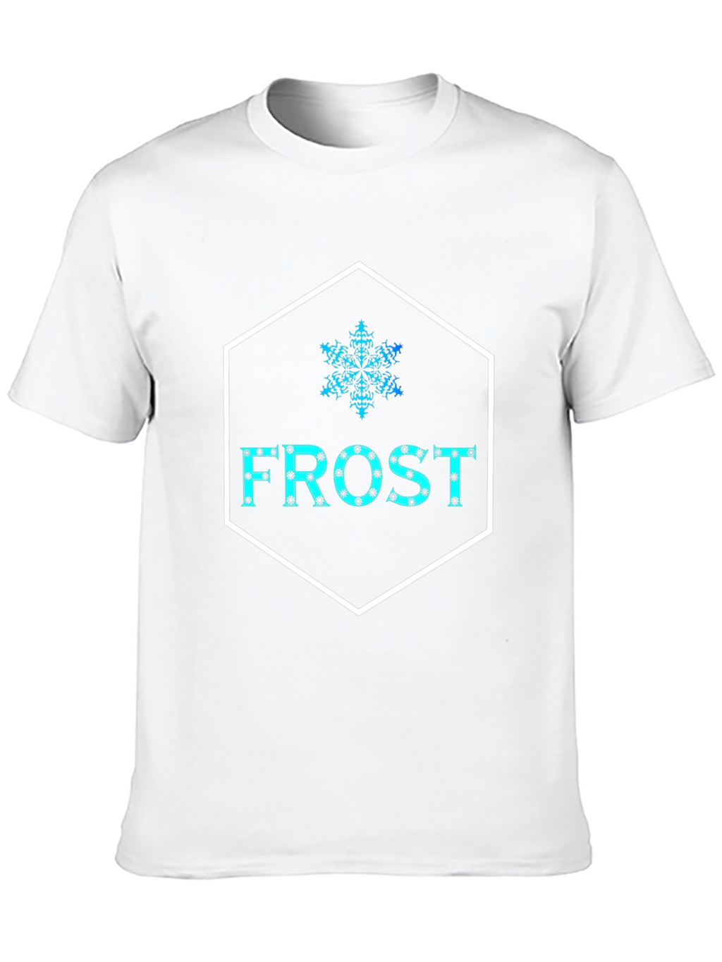 Frost Snowflake Graphic Black T-Shirt