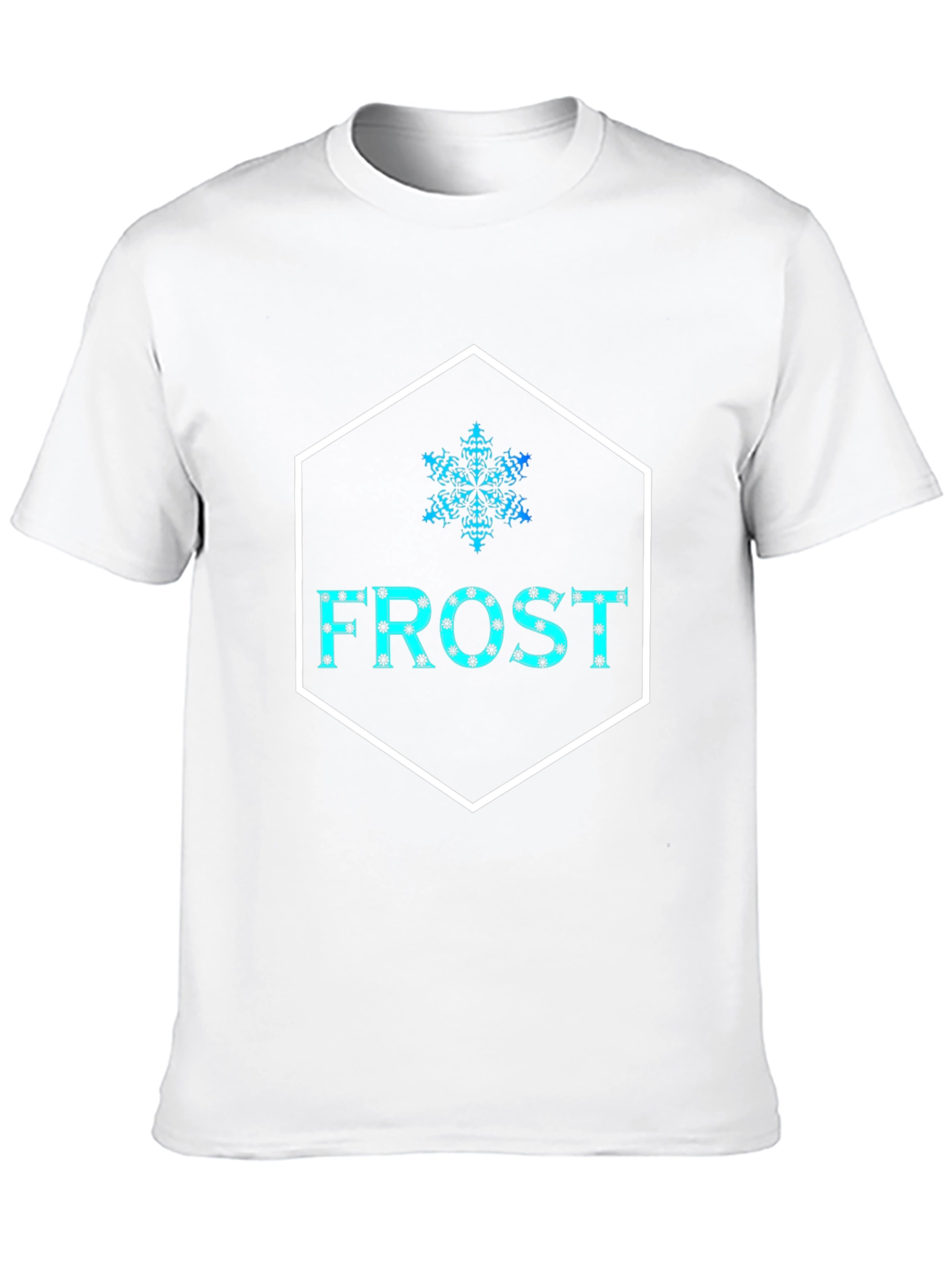 Frost Snowflake Graphic Black T-Shirt