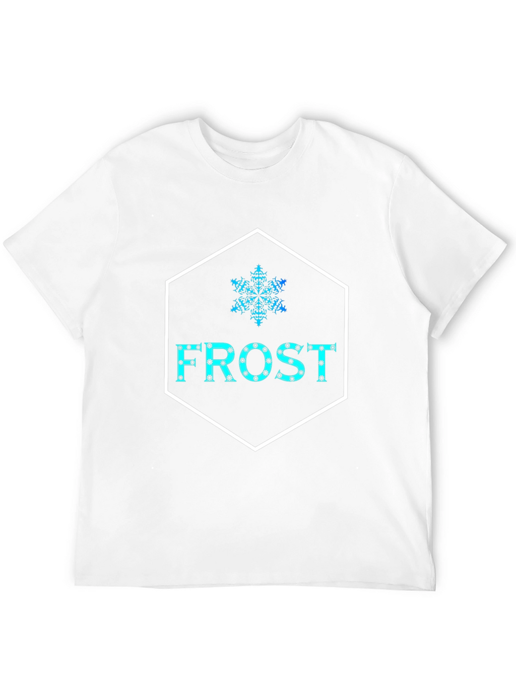 Frost Snowflake Graphic Black T-Shirt