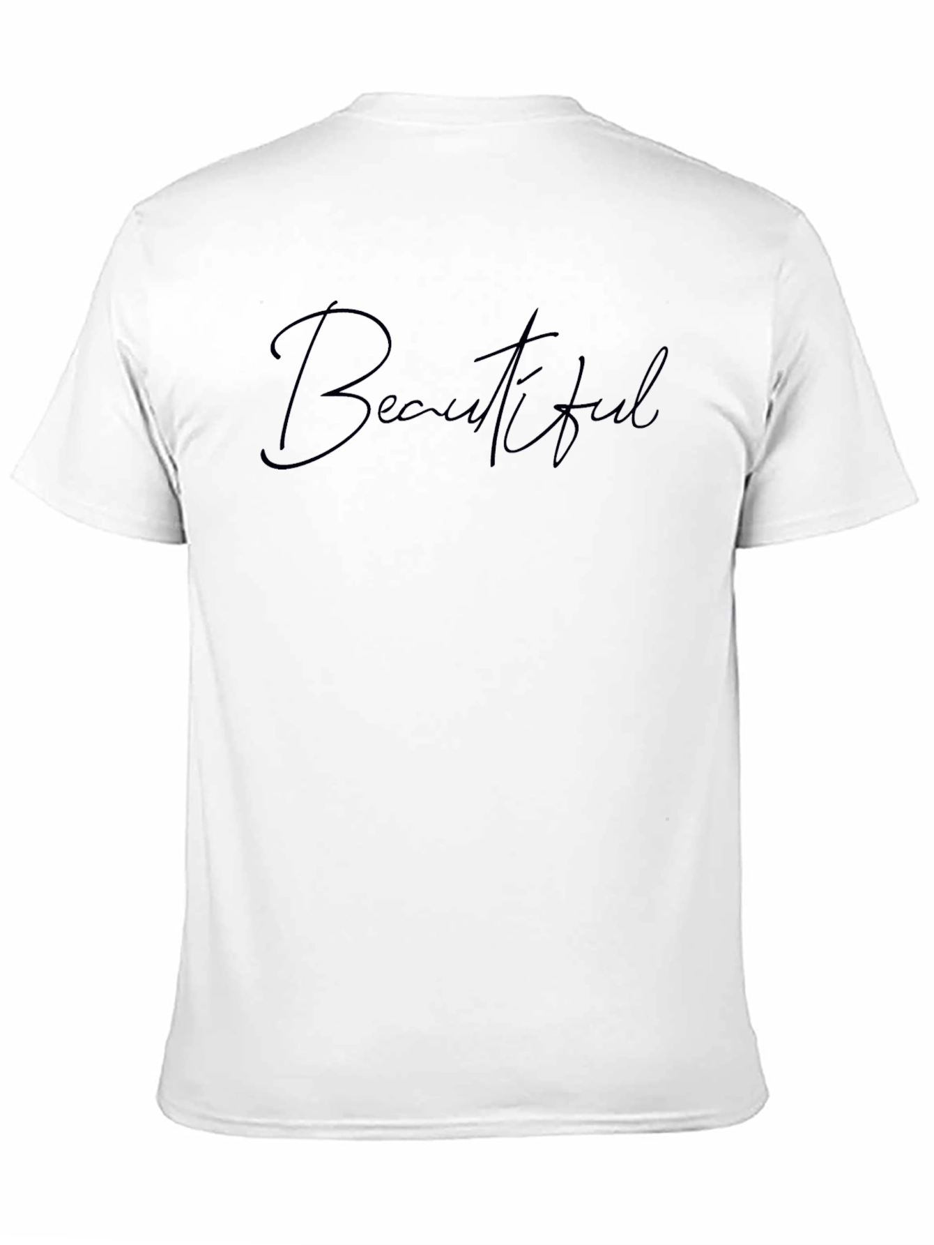 Beautiful Script Black T-Shirt