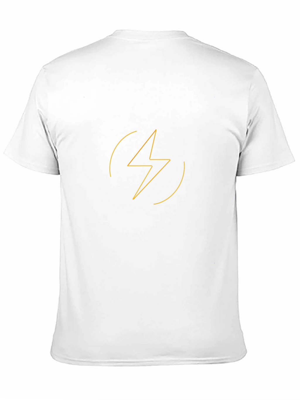 Black T-Shirt with Lightning Bolt Graphic