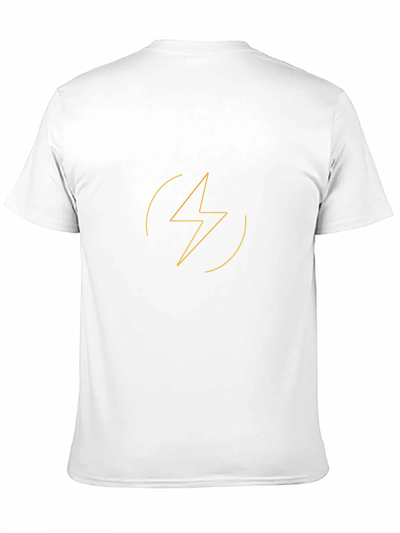 Black T-Shirt with Lightning Bolt Graphic