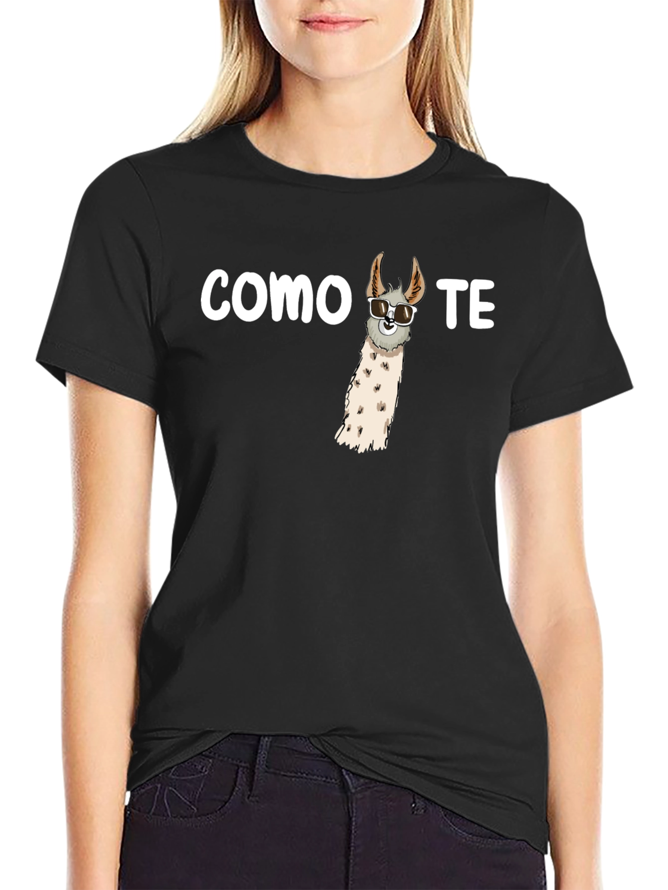 Cool Llama Tee - Como Te Llama Funny Graphic T-Shirt