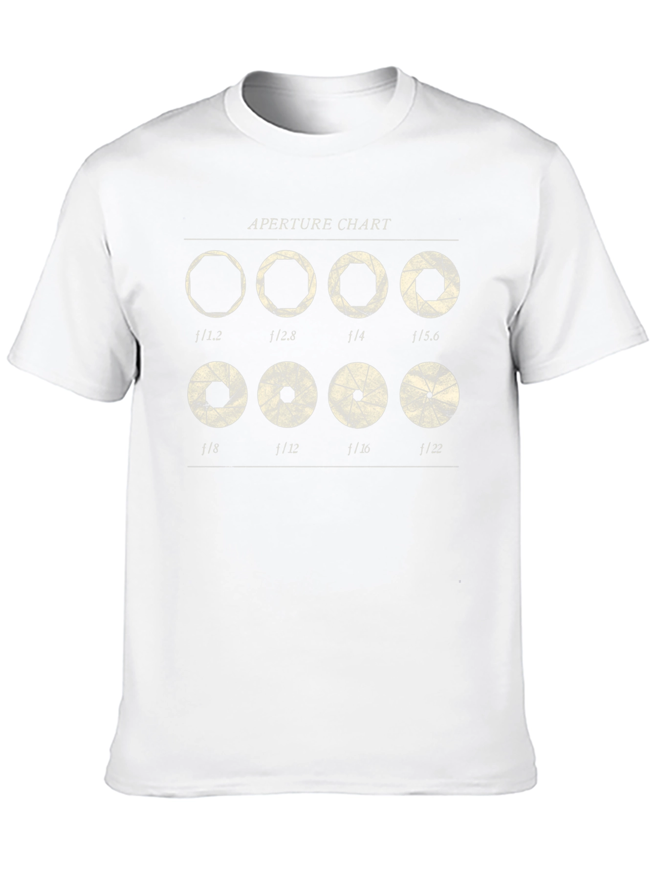 Aperture Chart T-Shirt - Photography Lover Gift