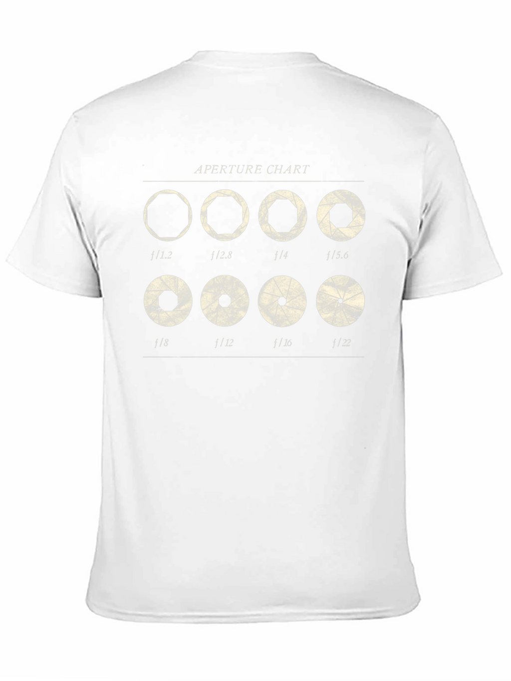 Aperture Chart T-Shirt - Photography Lover Gift