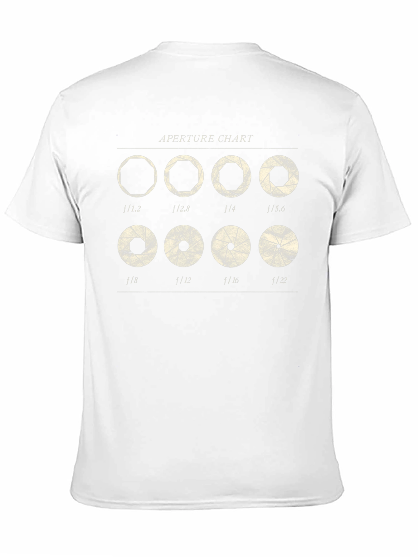 Aperture Chart T-Shirt - Photography Lover Gift