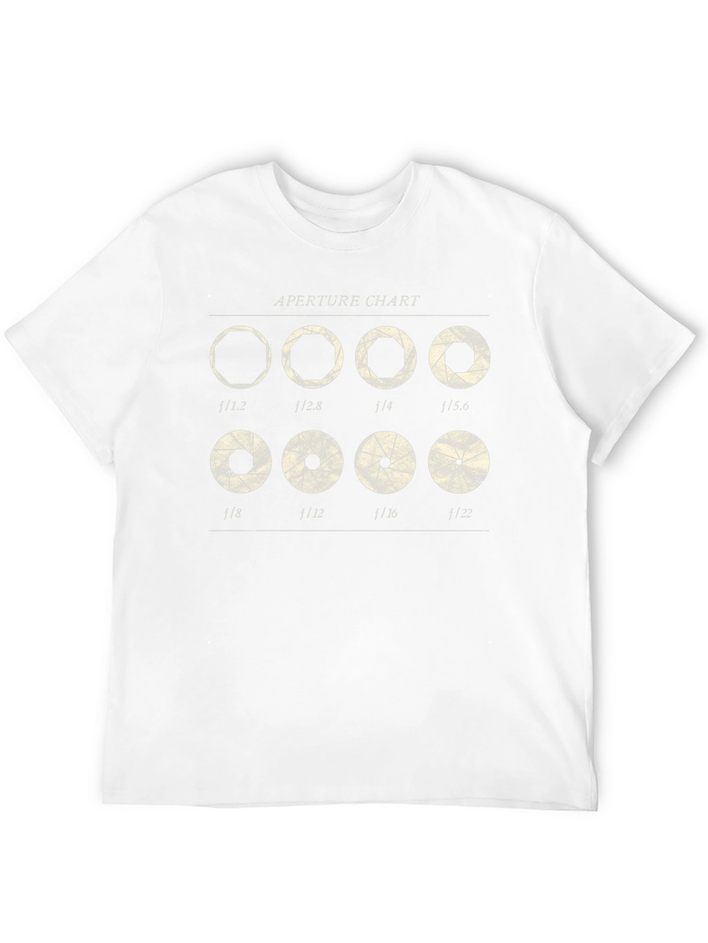 Aperture Chart T-Shirt - Photography Lover Gift