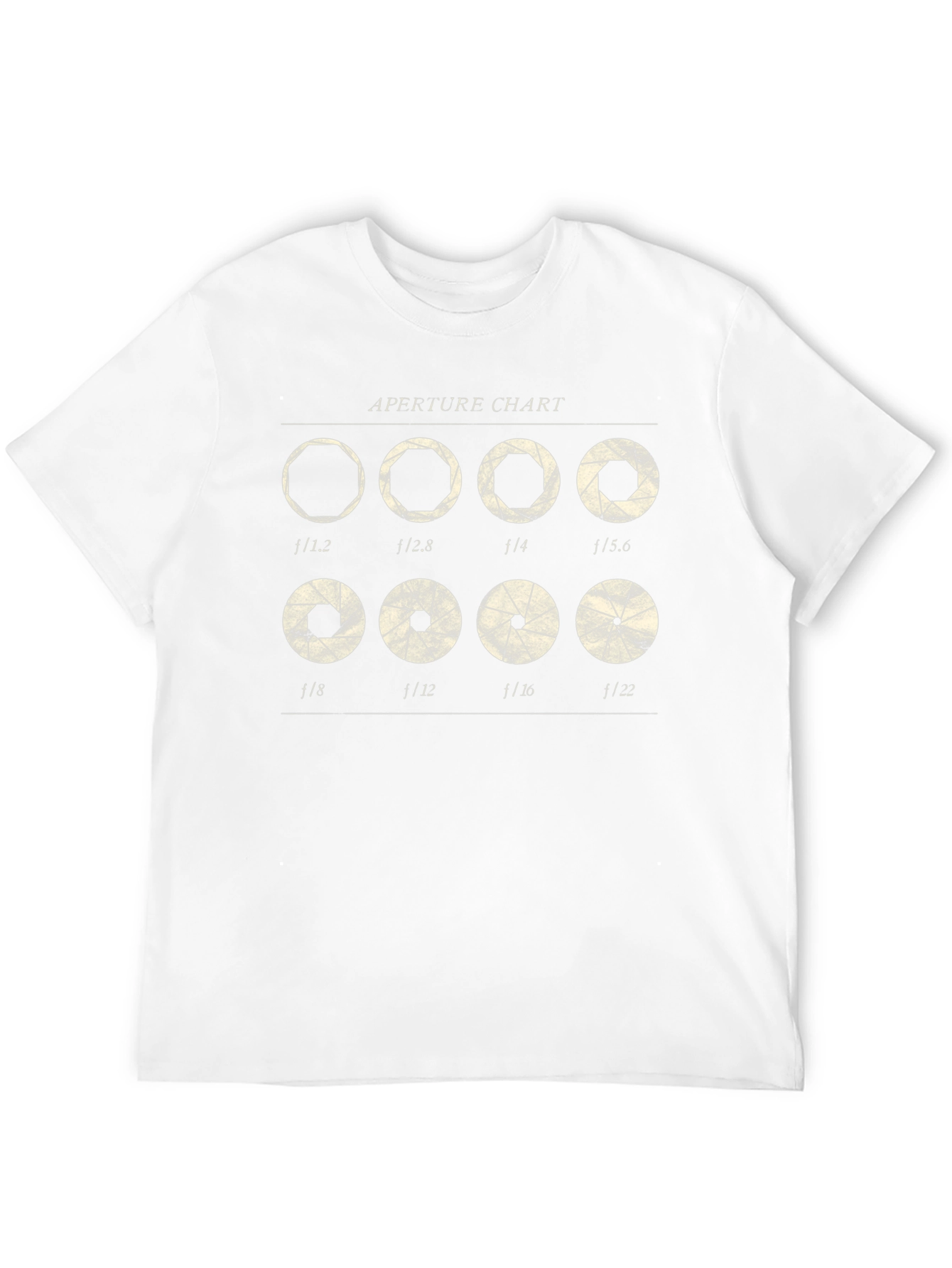 Aperture Chart T-Shirt - Photography Lover Gift