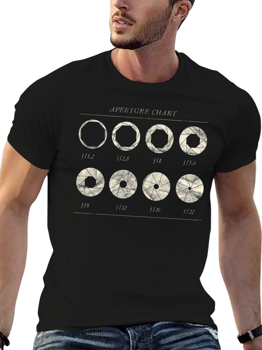 Aperture Chart T-Shirt - Photography Lover Gift