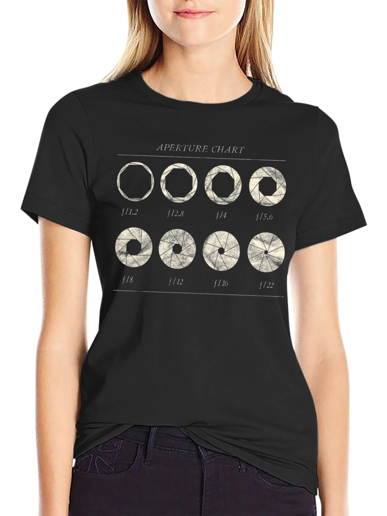 Aperture Chart T-Shirt - Photography Lover Gift
