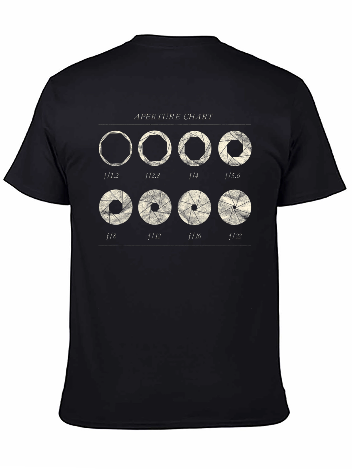 Aperture Chart T-Shirt - Photography Lover Gift