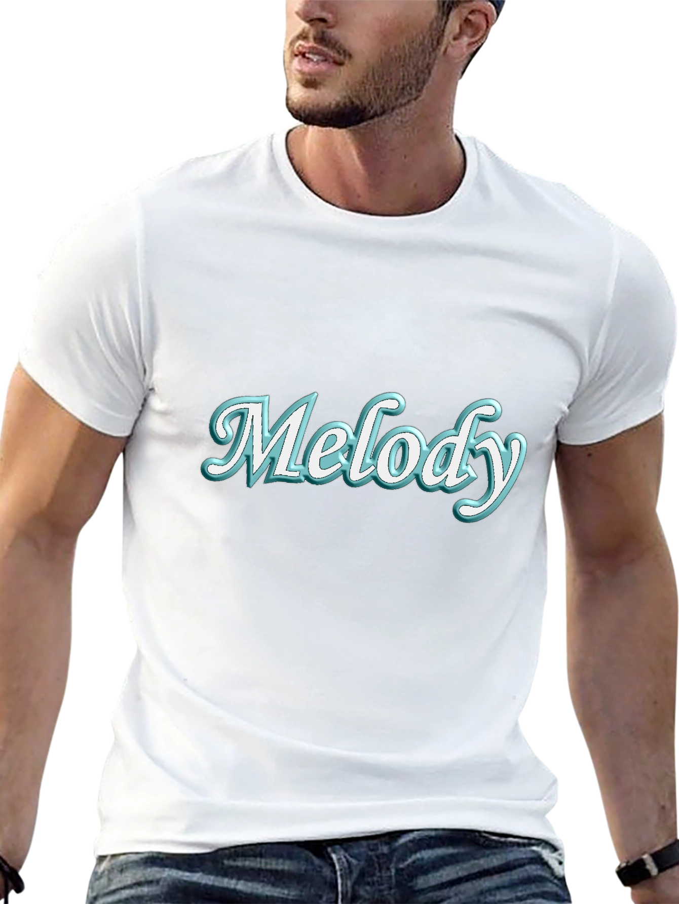 Melody Graphic Tee - Trendy Black T-Shirt