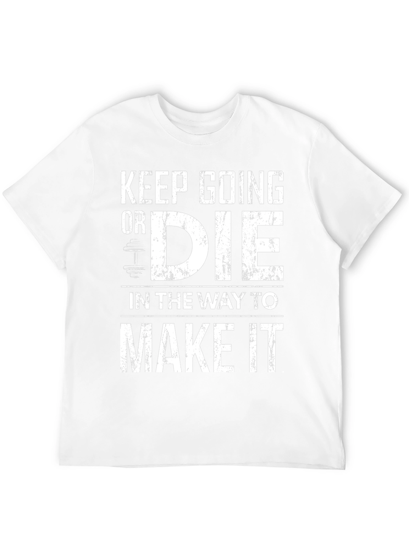 Keep Going Motivational Black T-Shirt