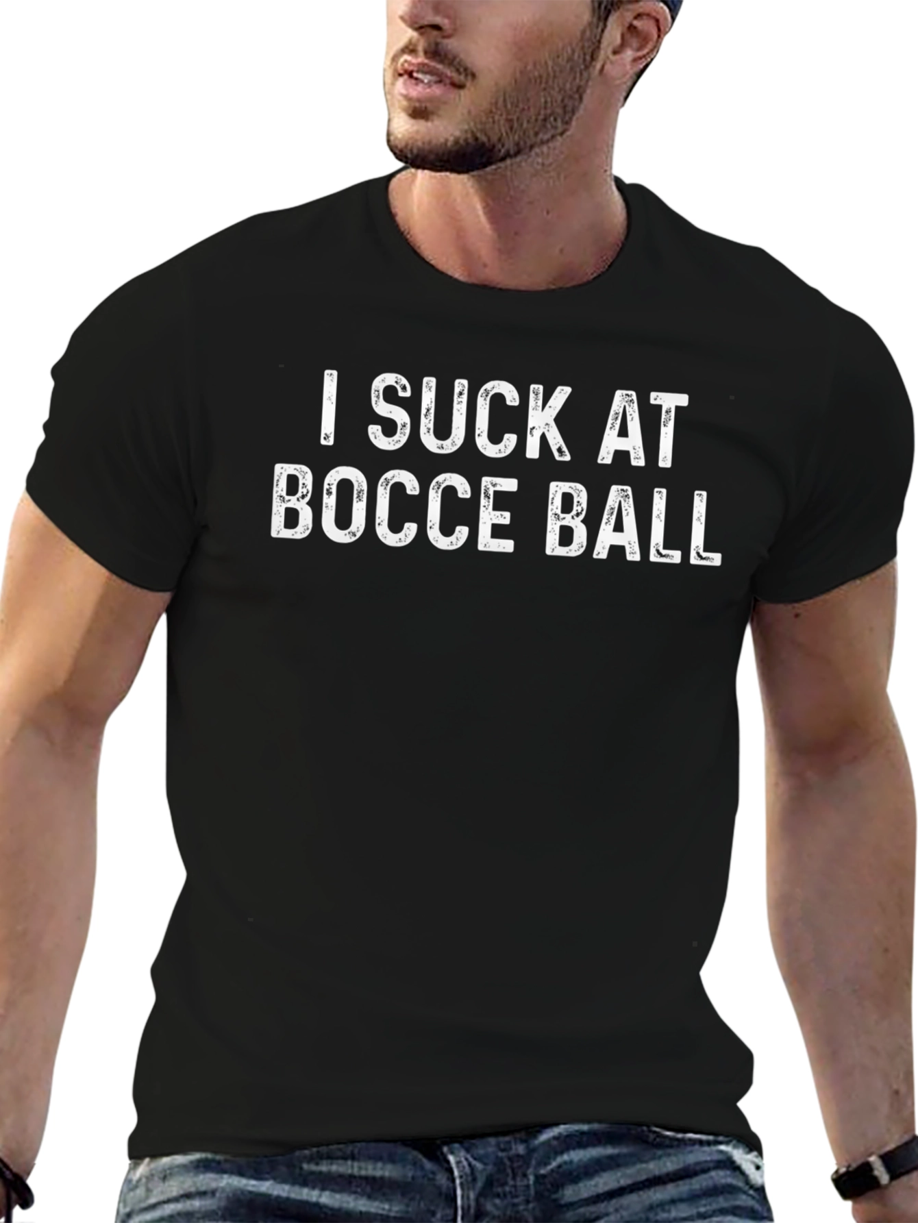 I Suck at Bocce Ball T-Shirt - Funny Sports Tee