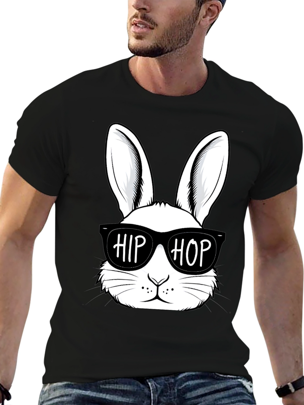 Hip Hop Bunny T-Shirt - Stylish Easter Apparel