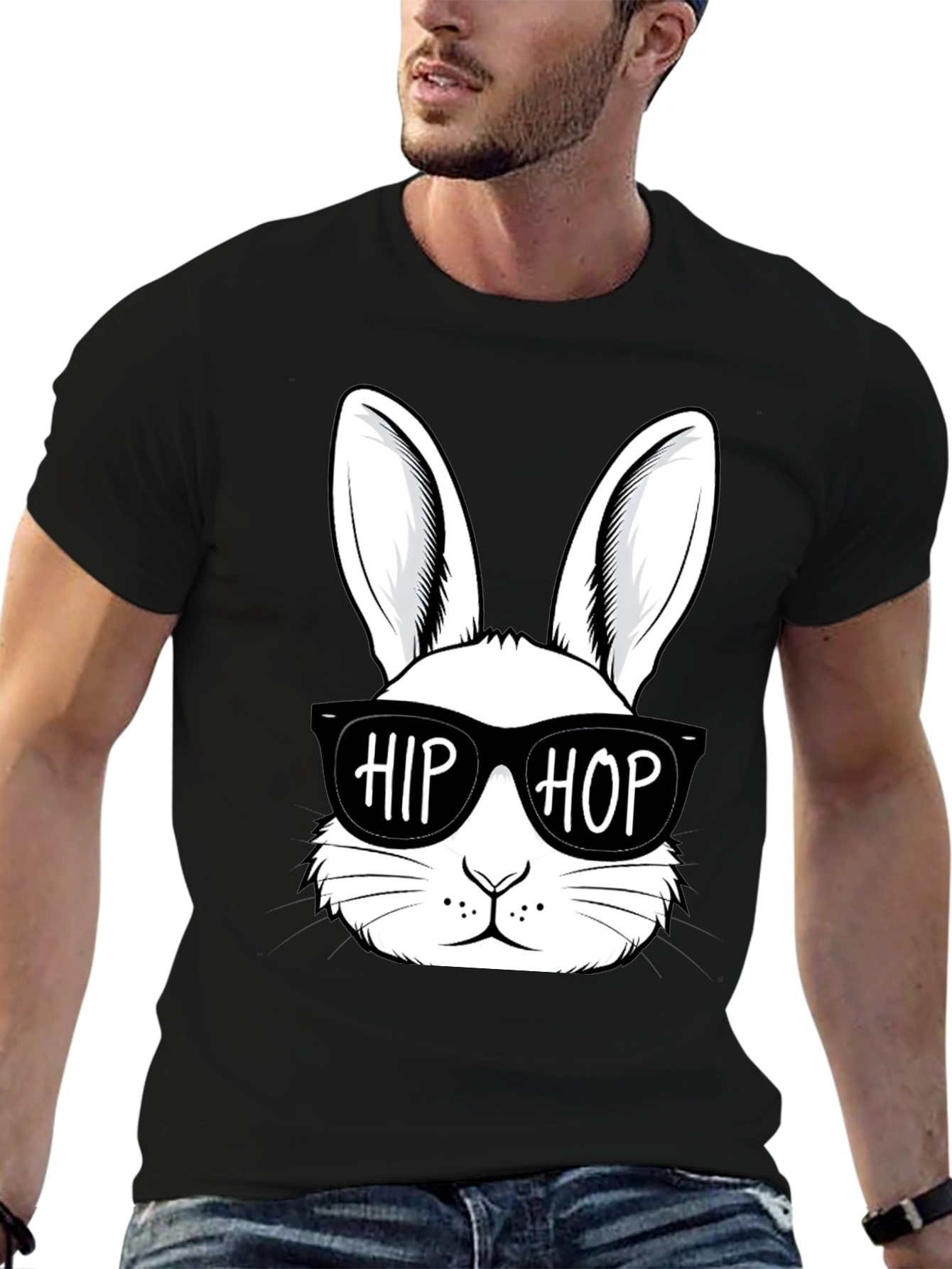 Hip Hop Bunny T-Shirt - Stylish Easter Apparel