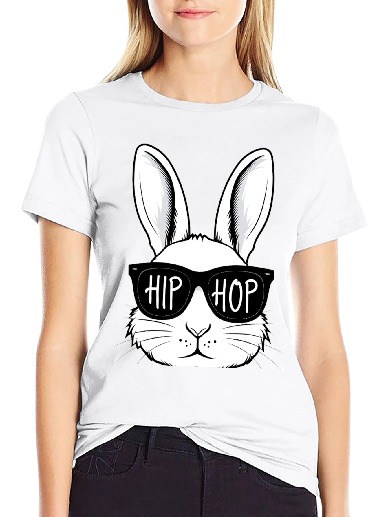 Hip Hop Bunny T-Shirt - Stylish Easter Apparel