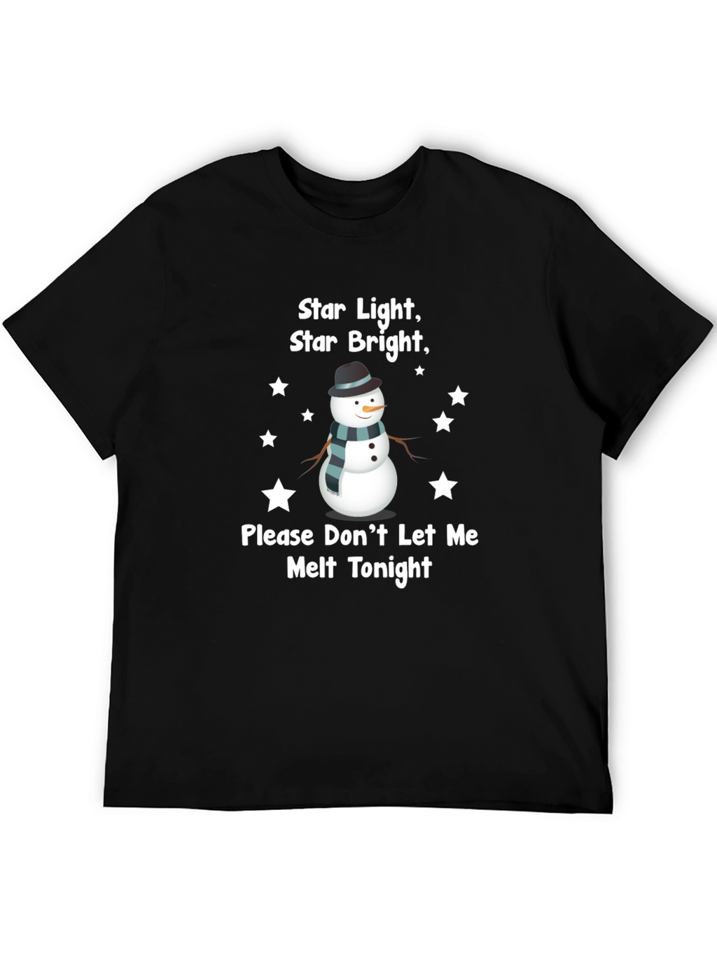 Snowman Star Light Graphic T-Shirt