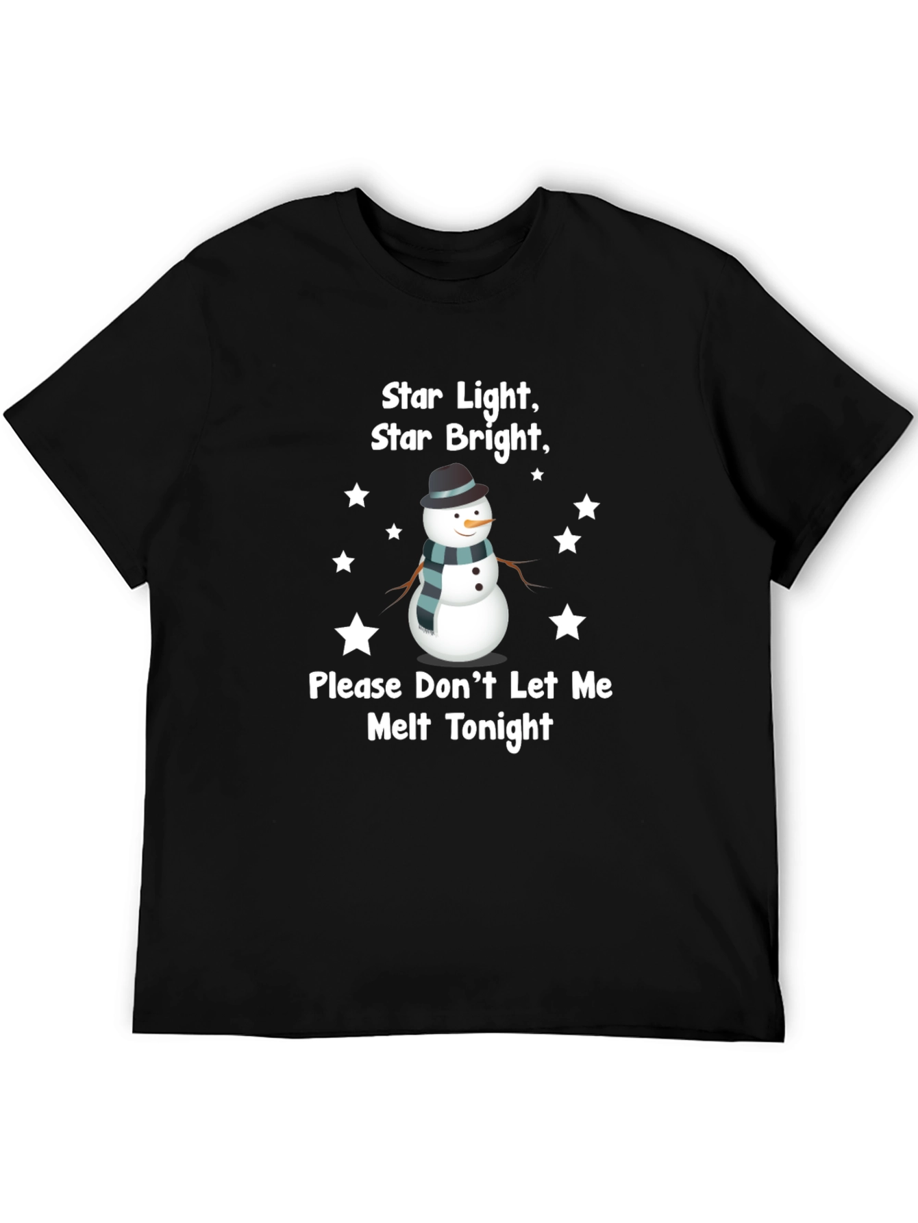 Snowman Star Light Graphic T-Shirt