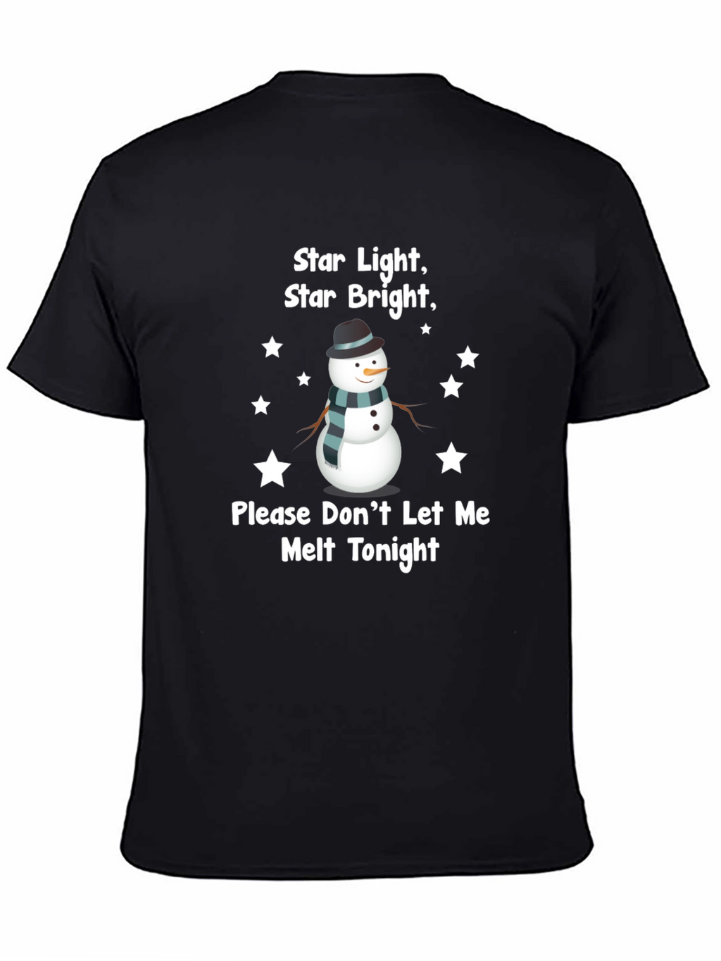 Snowman Star Light Graphic T-Shirt