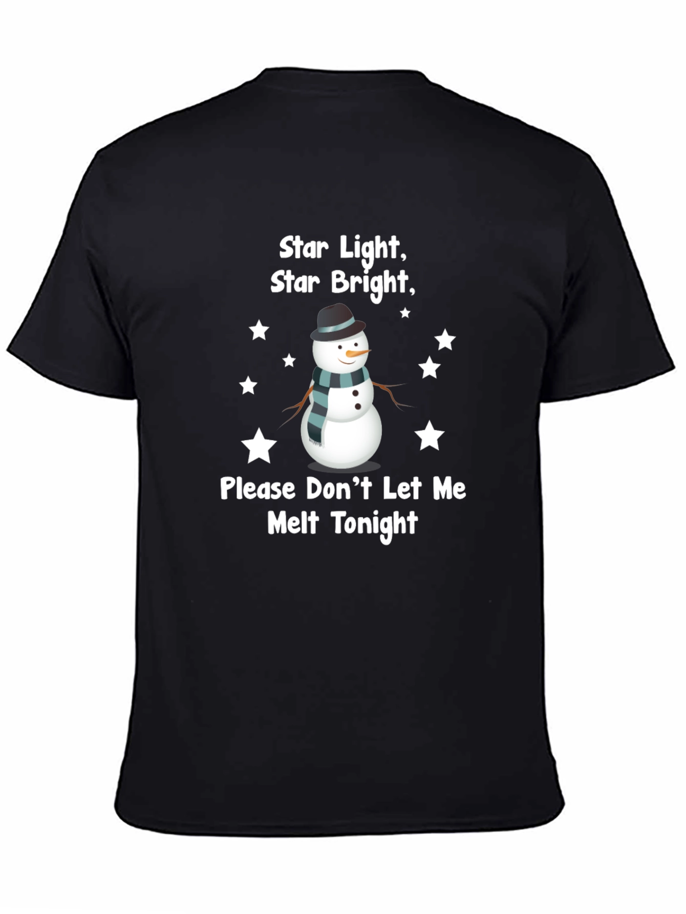 Snowman Star Light Graphic T-Shirt