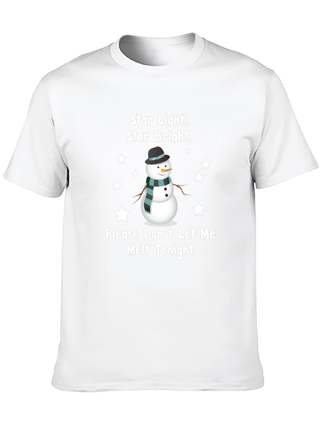 Snowman Star Light Graphic T-Shirt