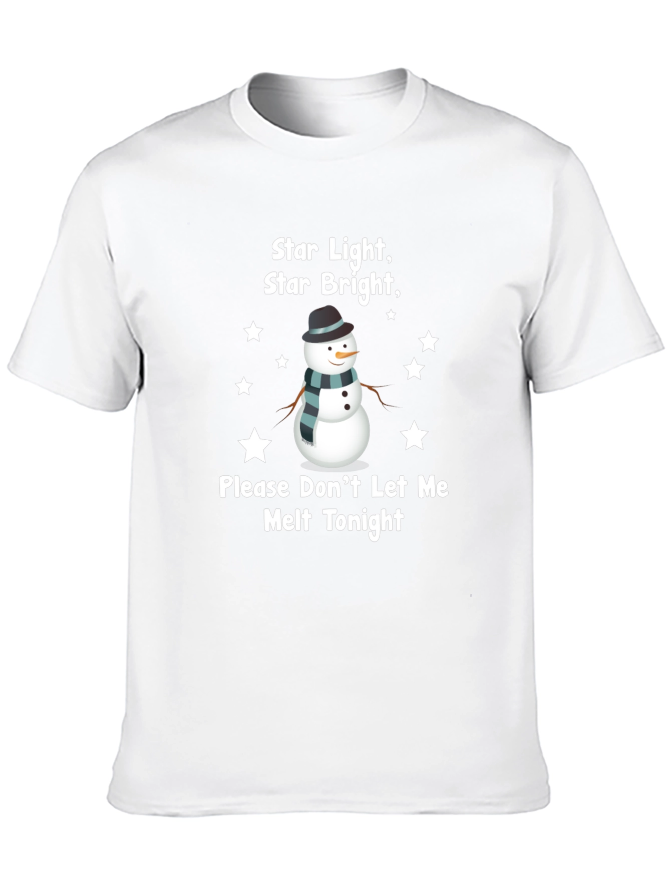 Snowman Star Light Graphic T-Shirt