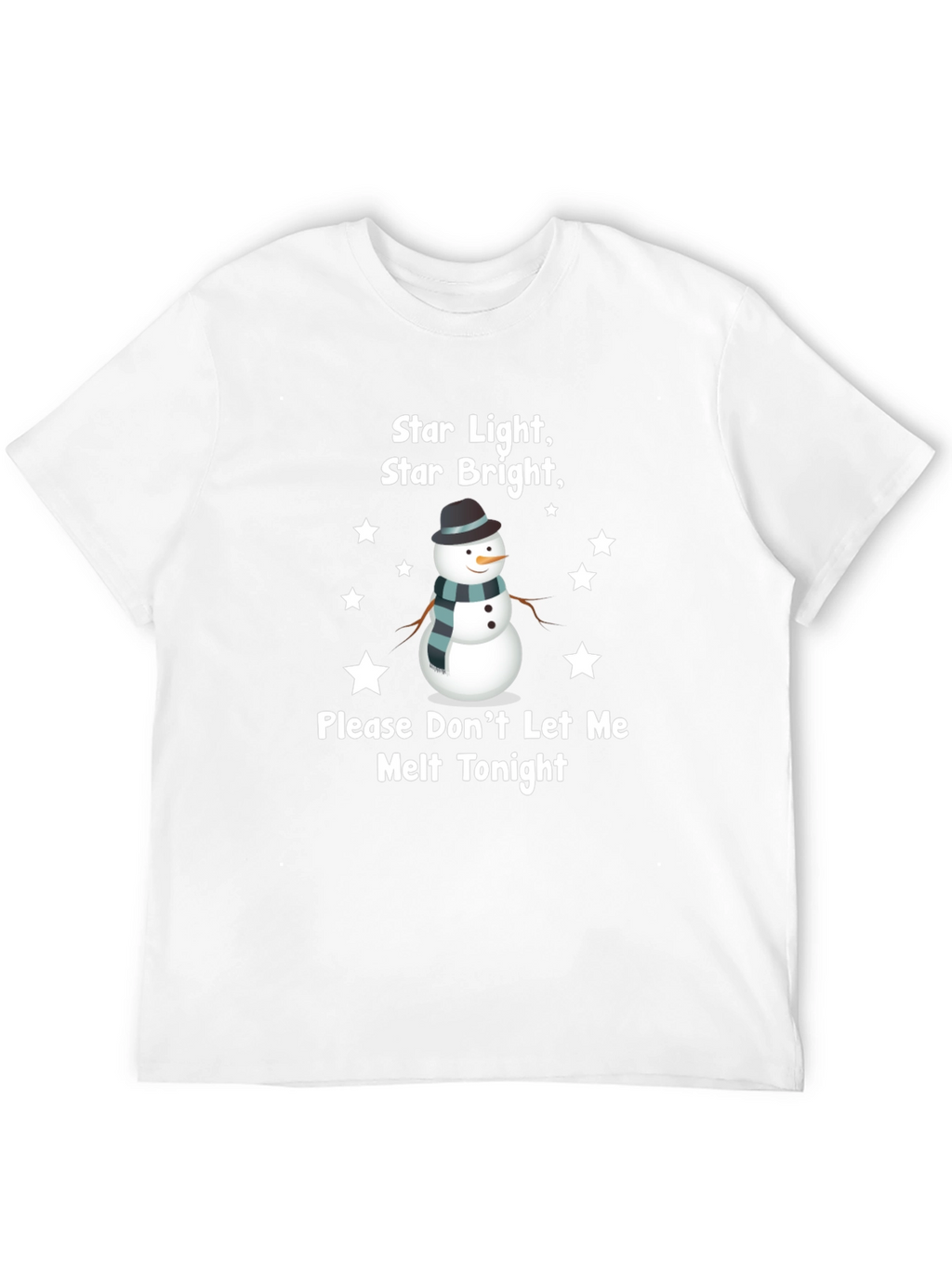 Snowman Star Light Graphic T-Shirt