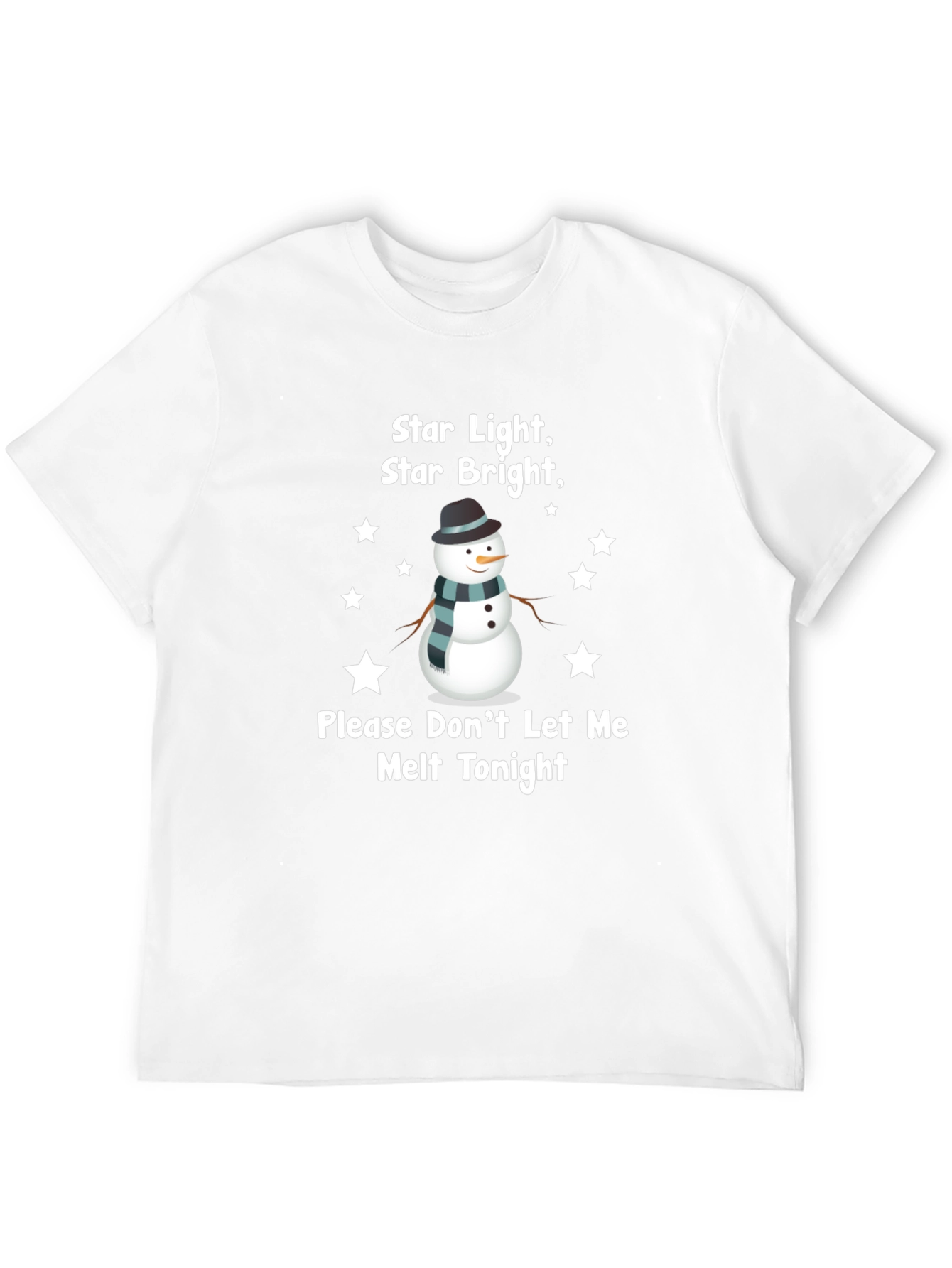 Snowman Star Light Graphic T-Shirt