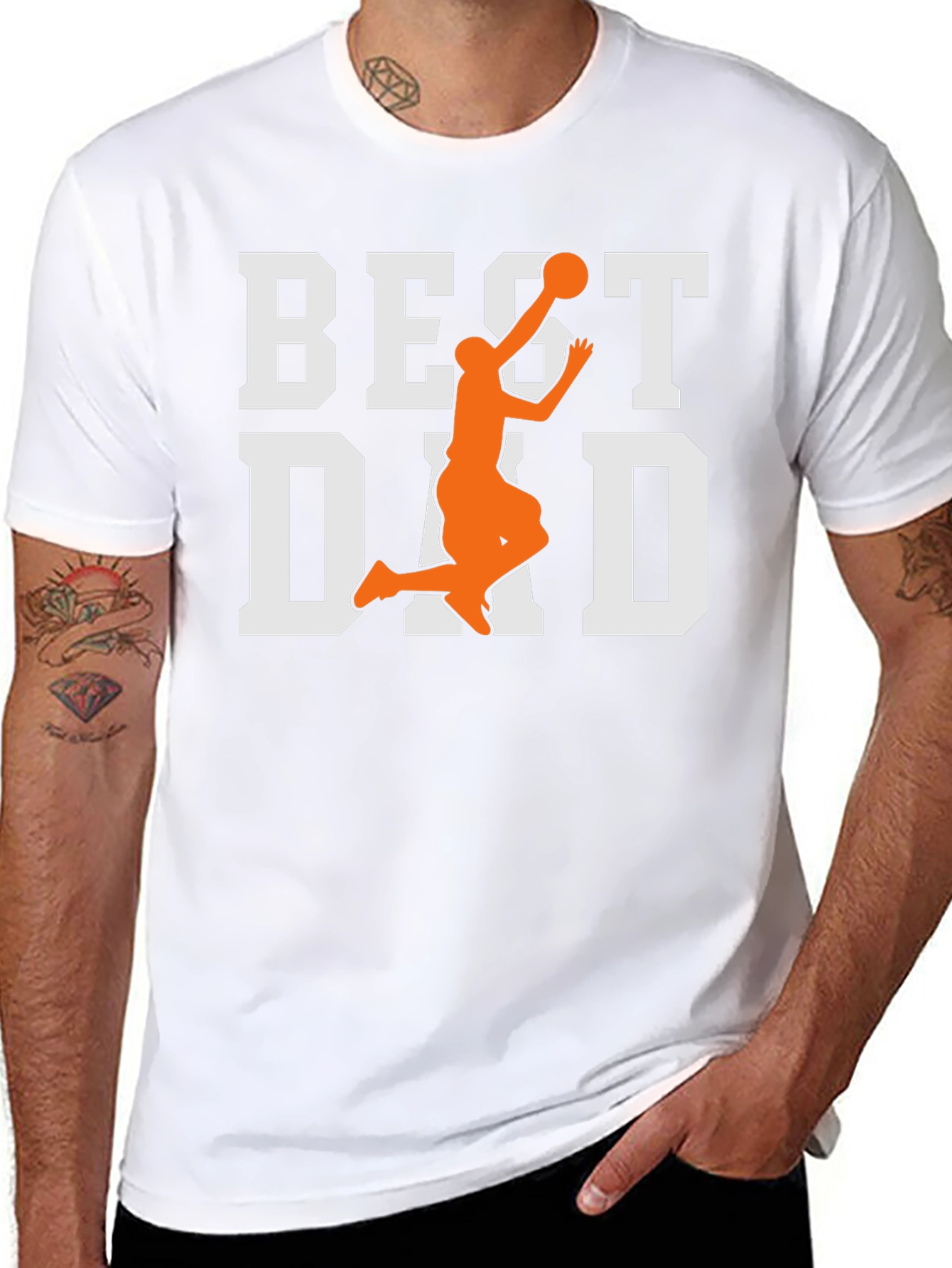 Best Dad Basketball Graphic Tee