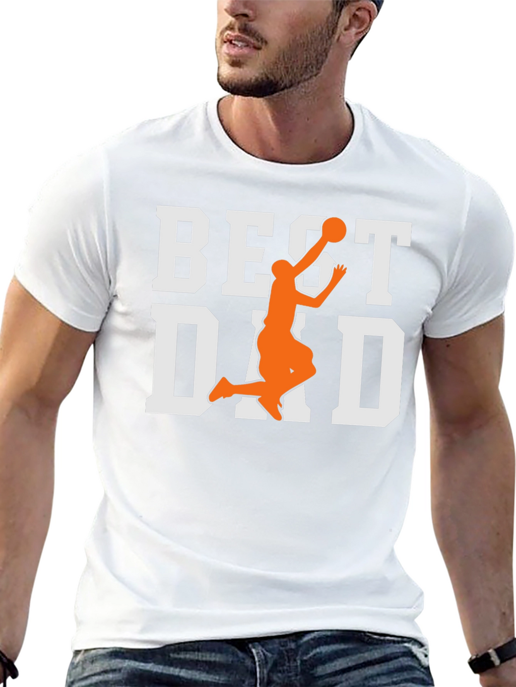 Best Dad Basketball Graphic Tee