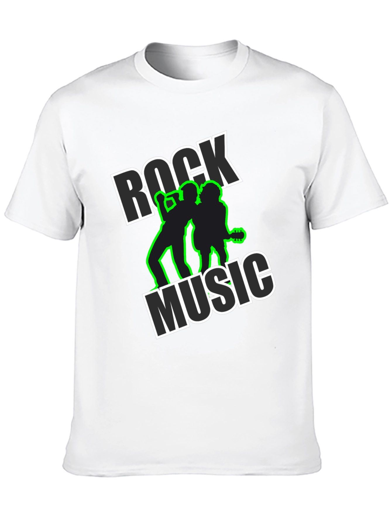 Rock Music Black Graphic Tee