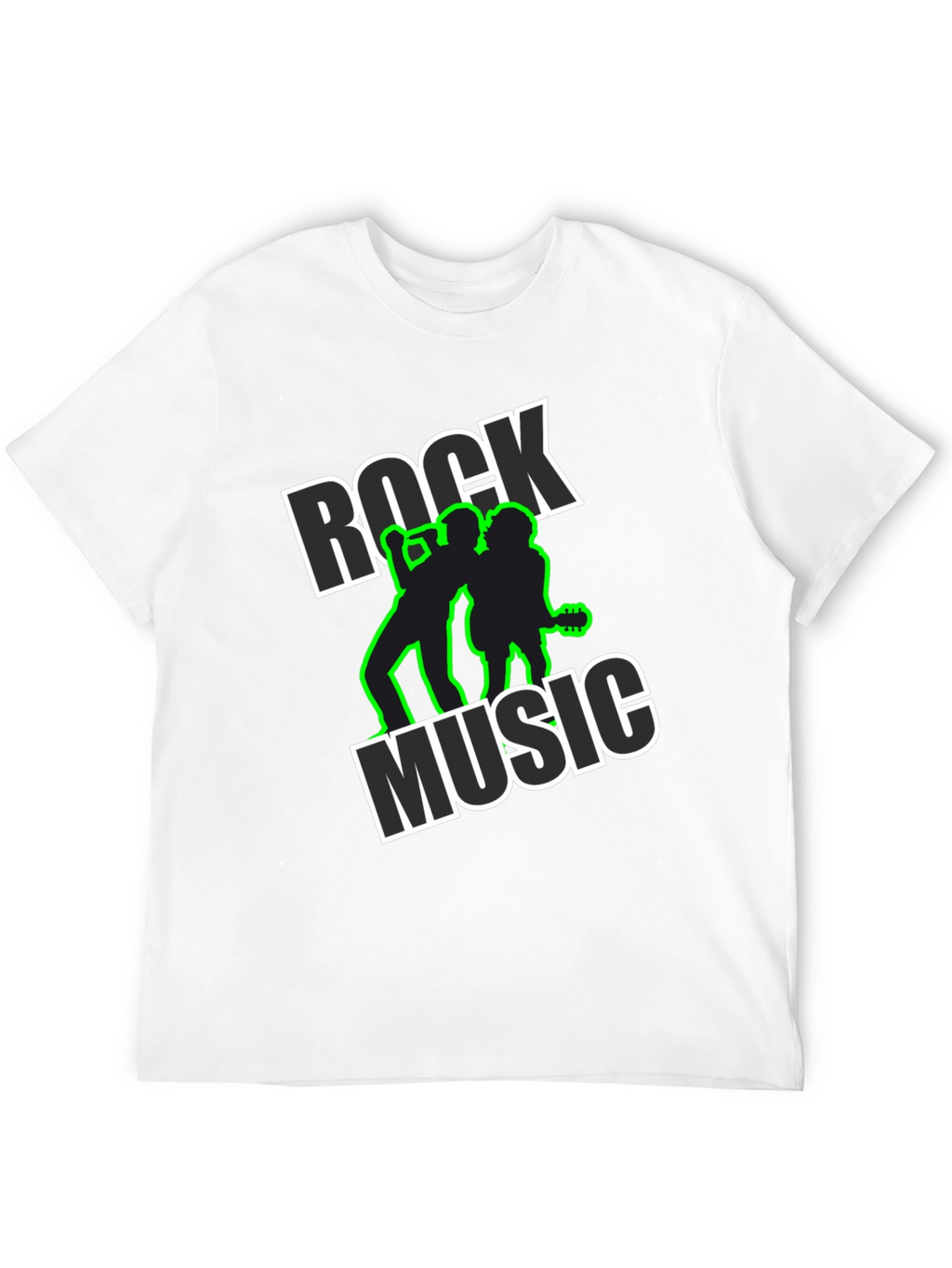 Rock Music Black Graphic Tee