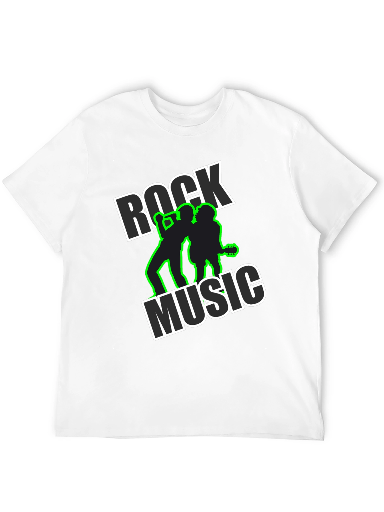 Rock Music Black Graphic Tee