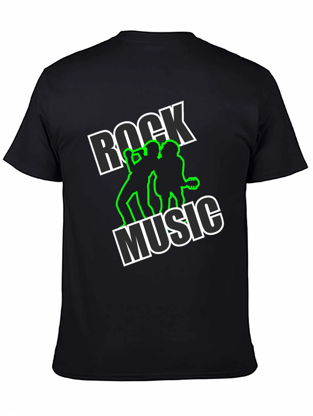 Rock Music Black Graphic Tee