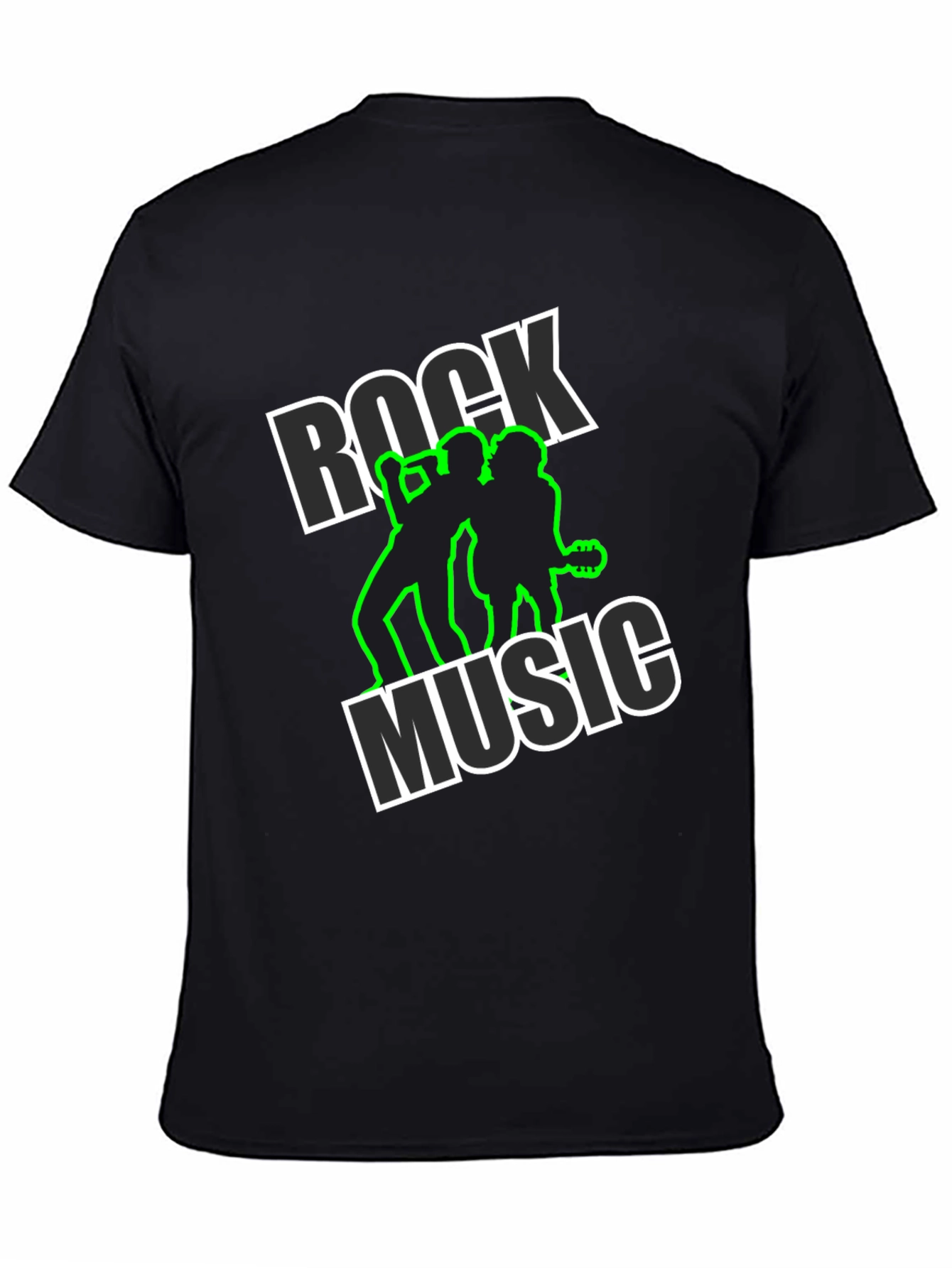Rock Music Black Graphic Tee