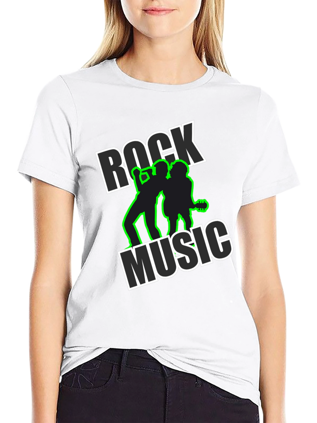 Rock Music Black Graphic Tee