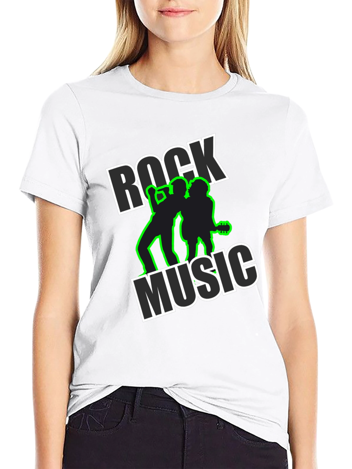 Rock Music Black Graphic Tee