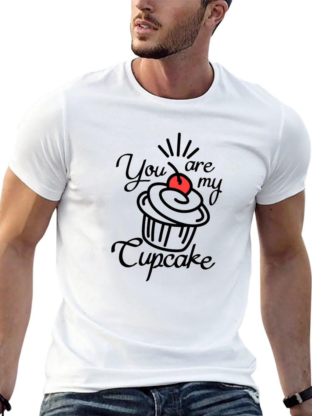 You Are My Cupcake Black T-Shirt