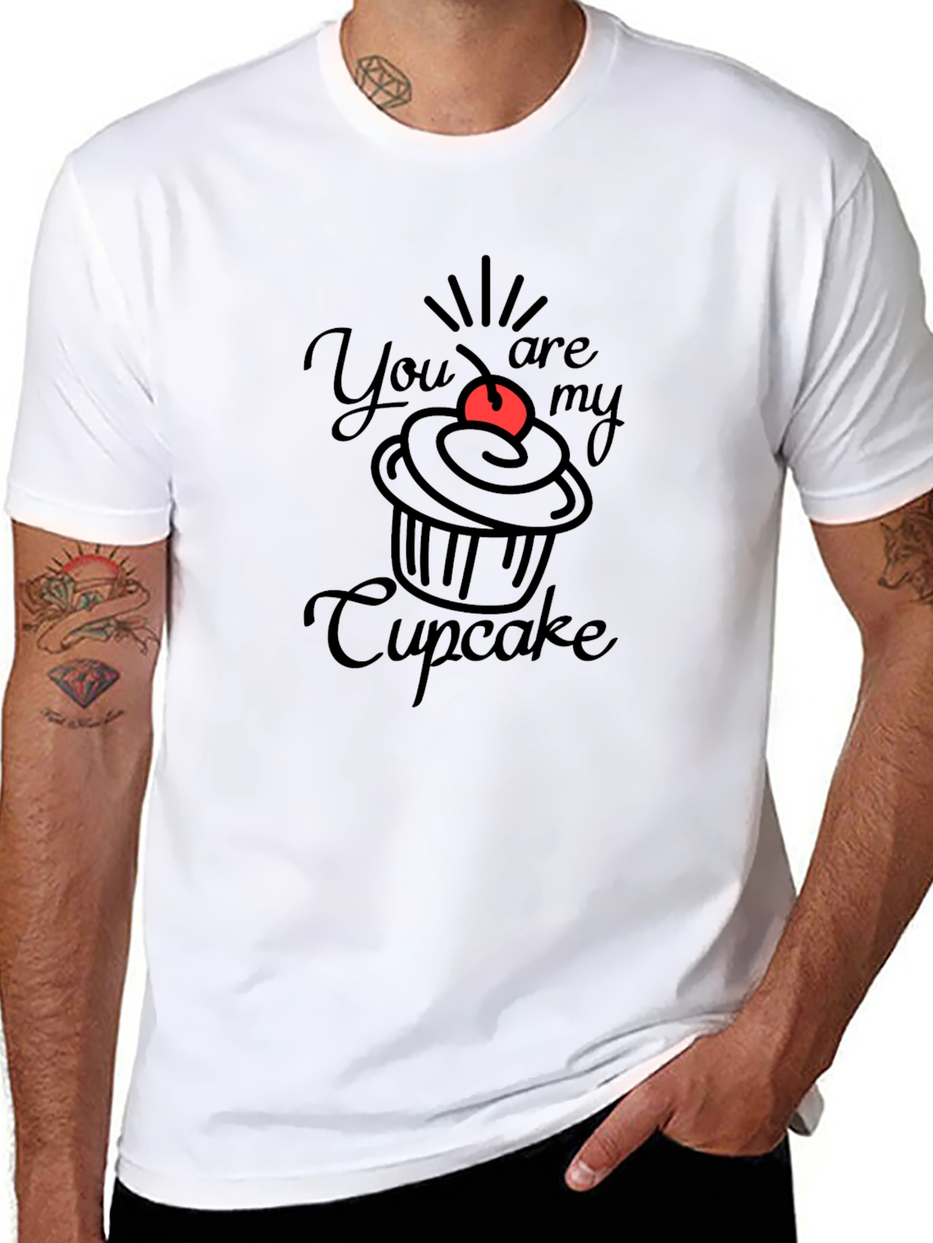 You Are My Cupcake Black T-Shirt