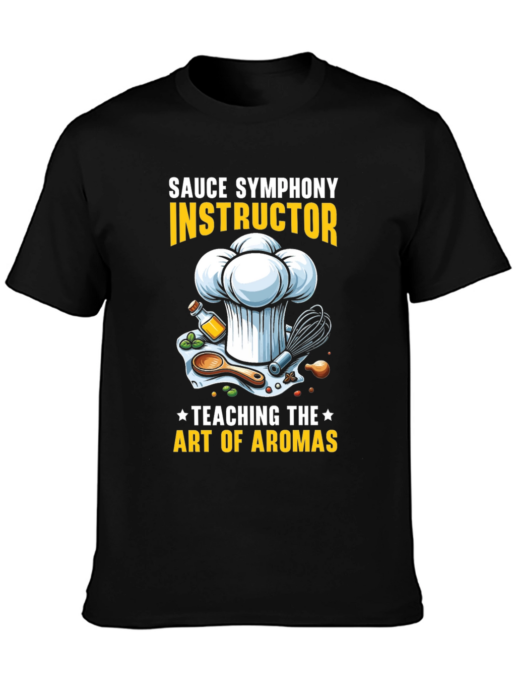 Sauce Symphony Instructor T-Shirt Chef Culinary Art Tee