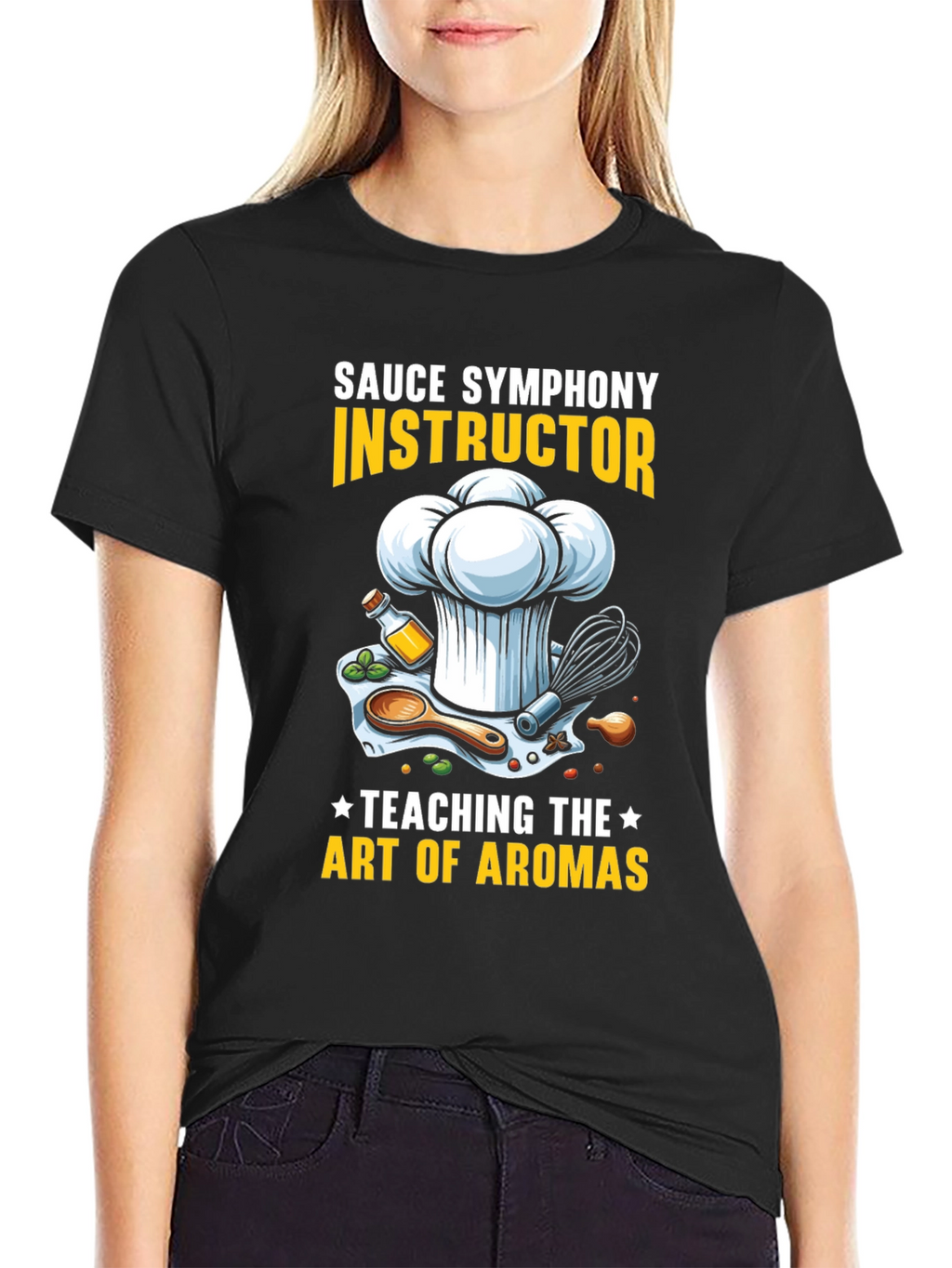 Sauce Symphony Instructor T-Shirt Chef Culinary Art Tee