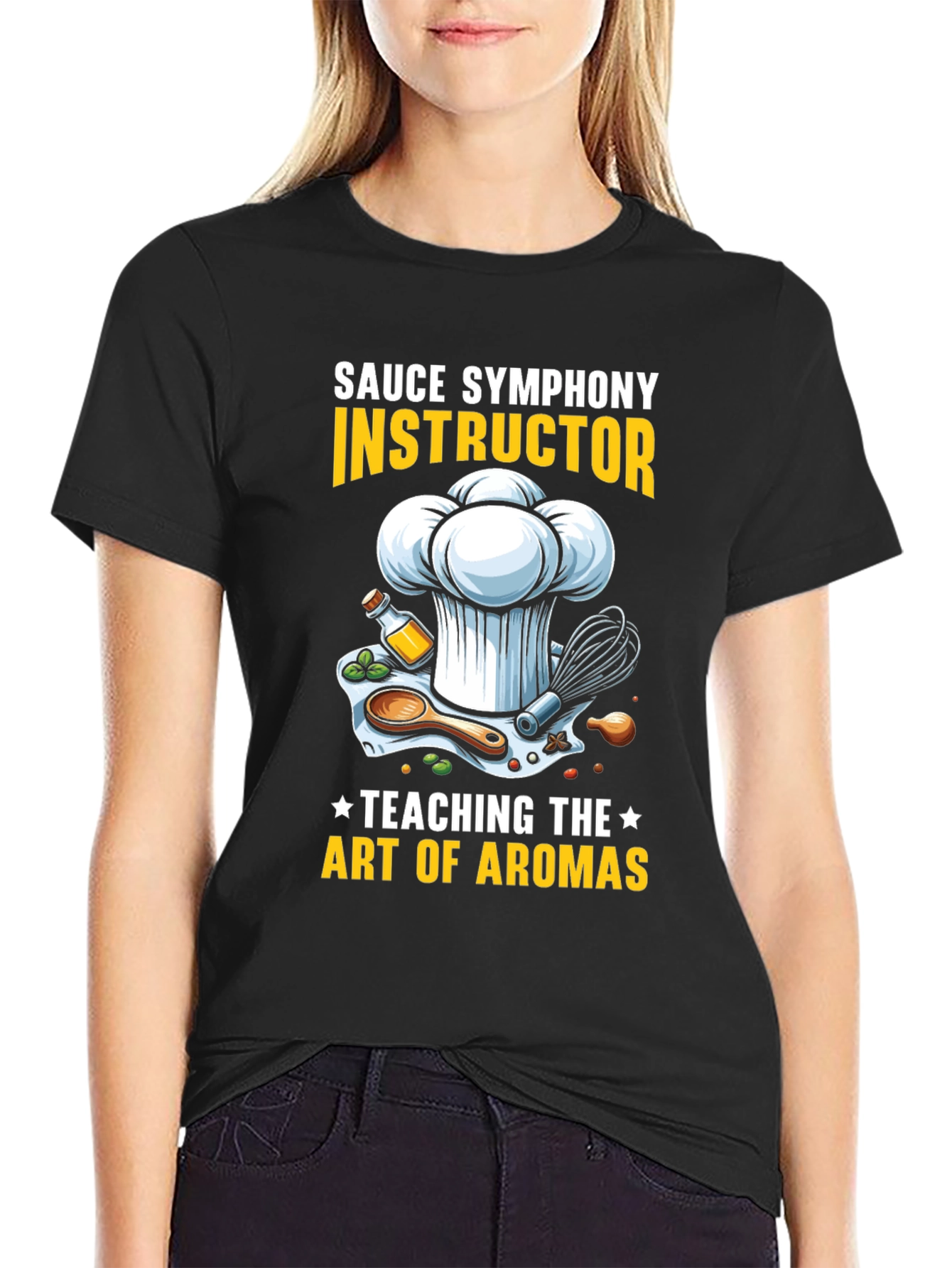 Sauce Symphony Instructor T-Shirt Chef Culinary Art Tee