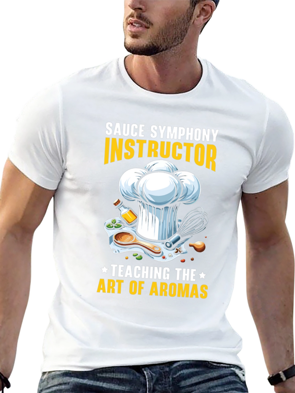 Sauce Symphony Instructor T-Shirt Chef Culinary Art Tee