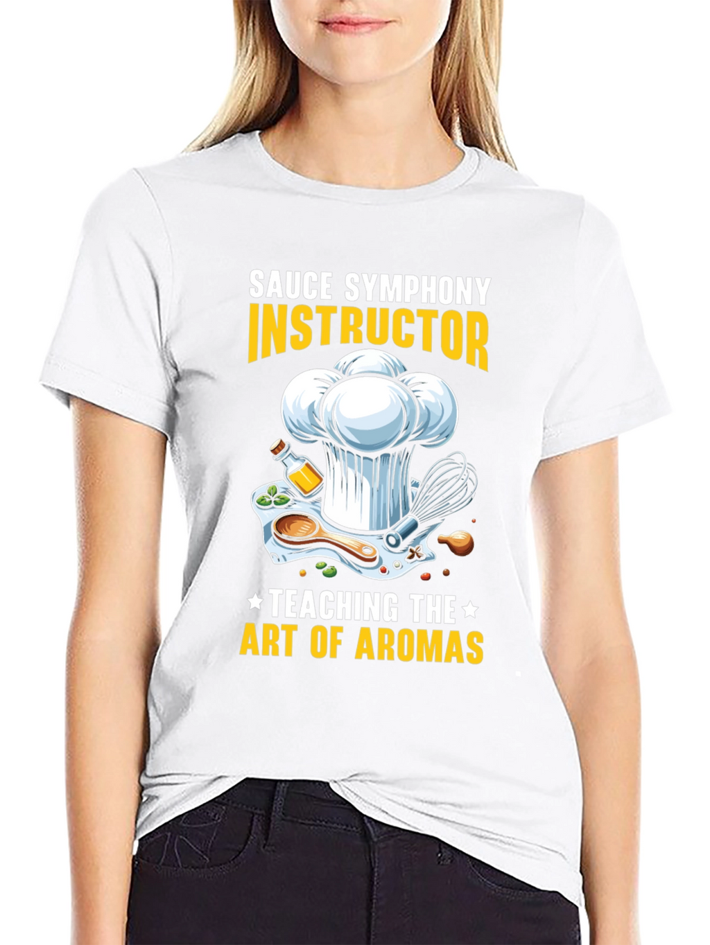 Sauce Symphony Instructor T-Shirt Chef Culinary Art Tee