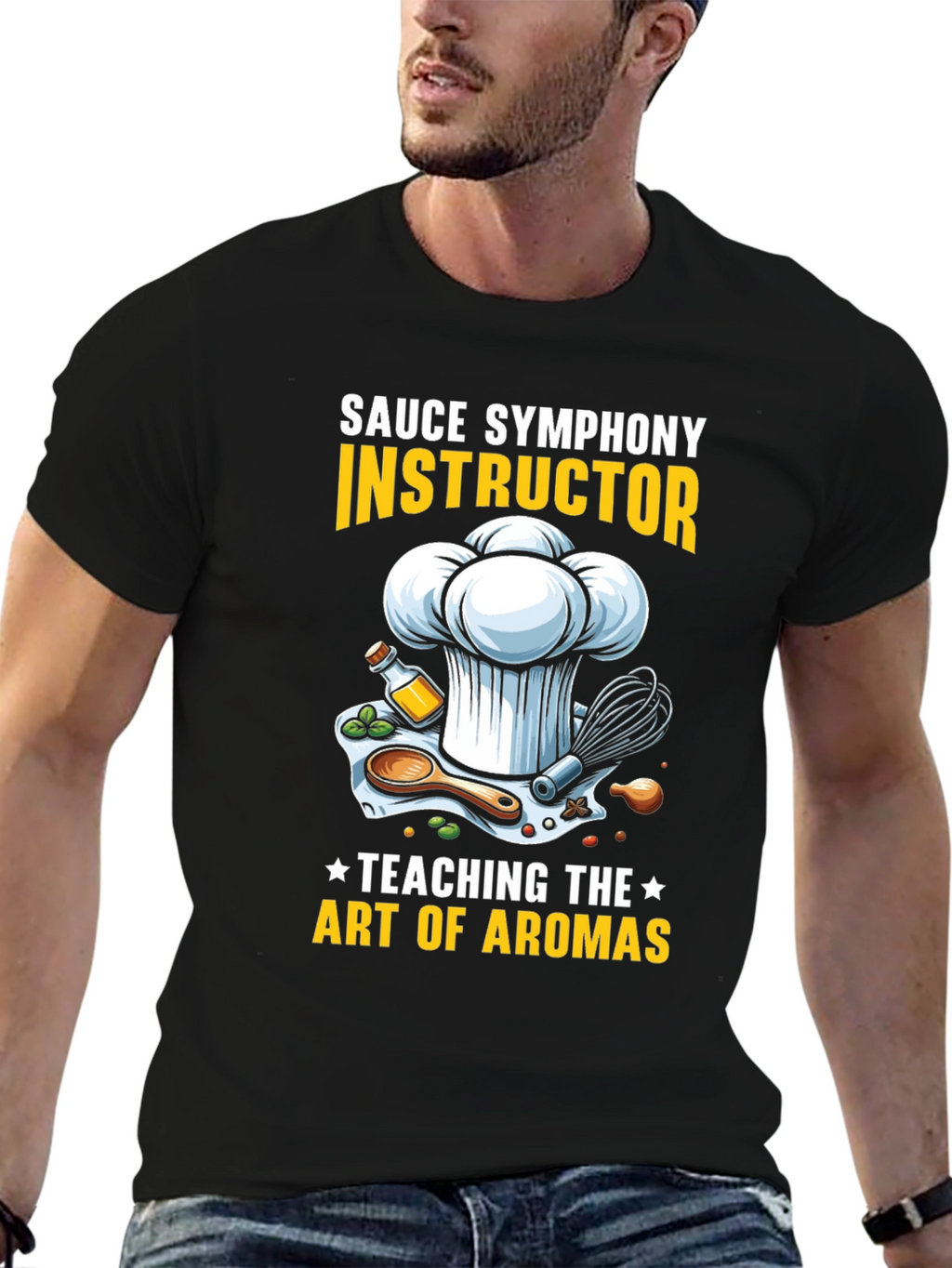Sauce Symphony Instructor T-Shirt Chef Culinary Art Tee