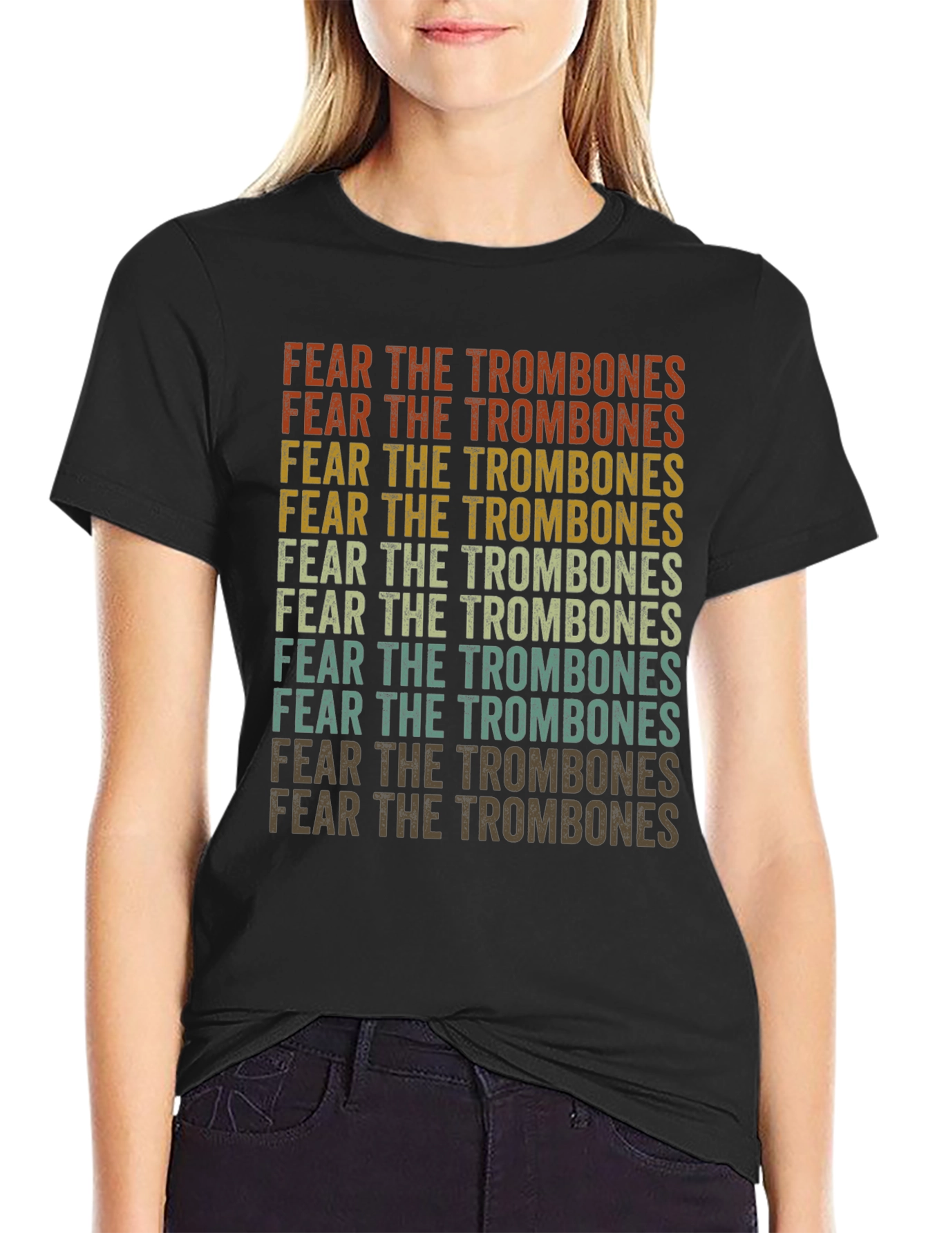 Fear The Trombones Retro T-Shirt