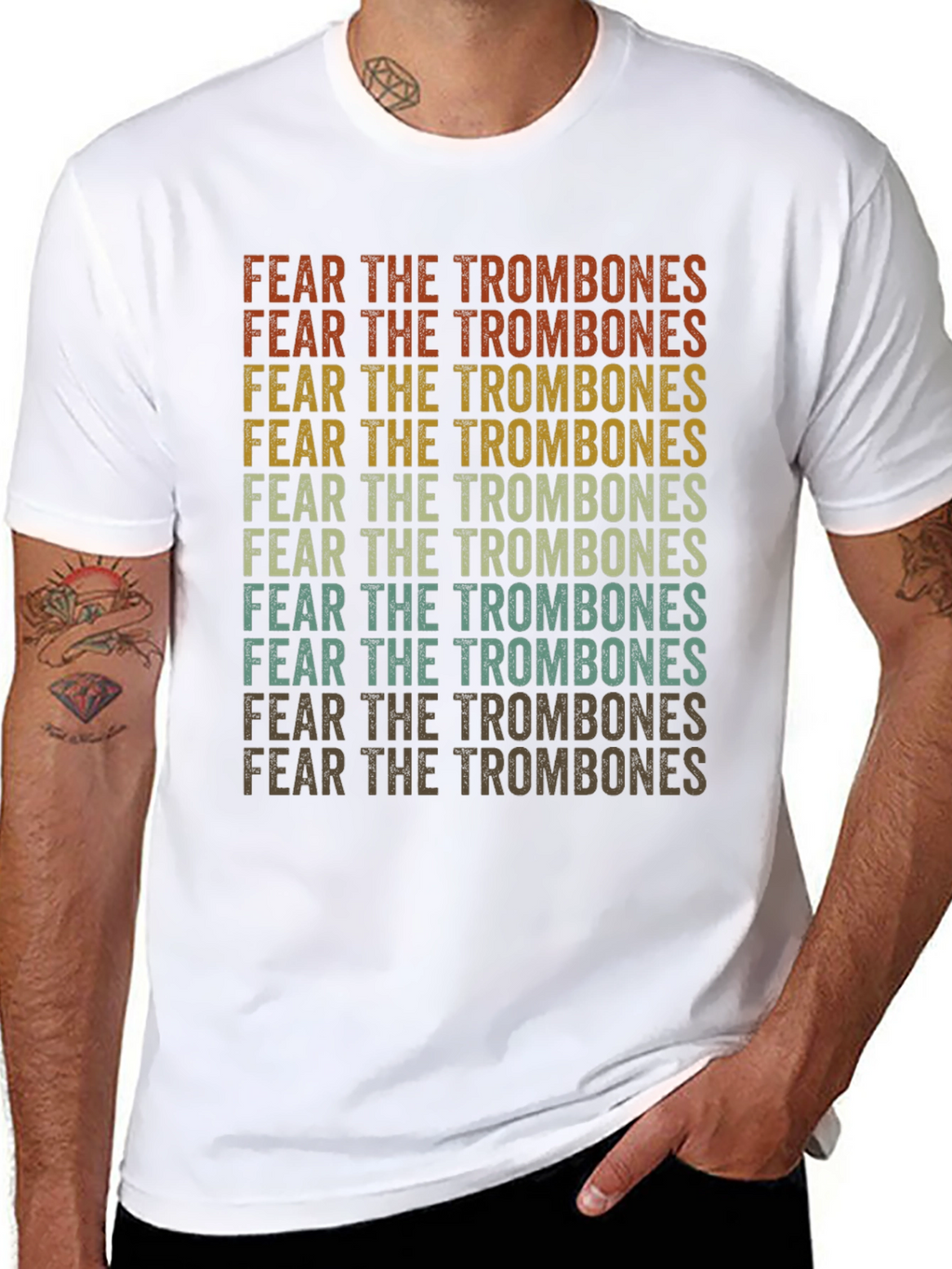 Fear The Trombones Retro T-Shirt